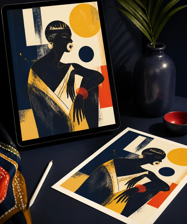 12 featured digital illustration